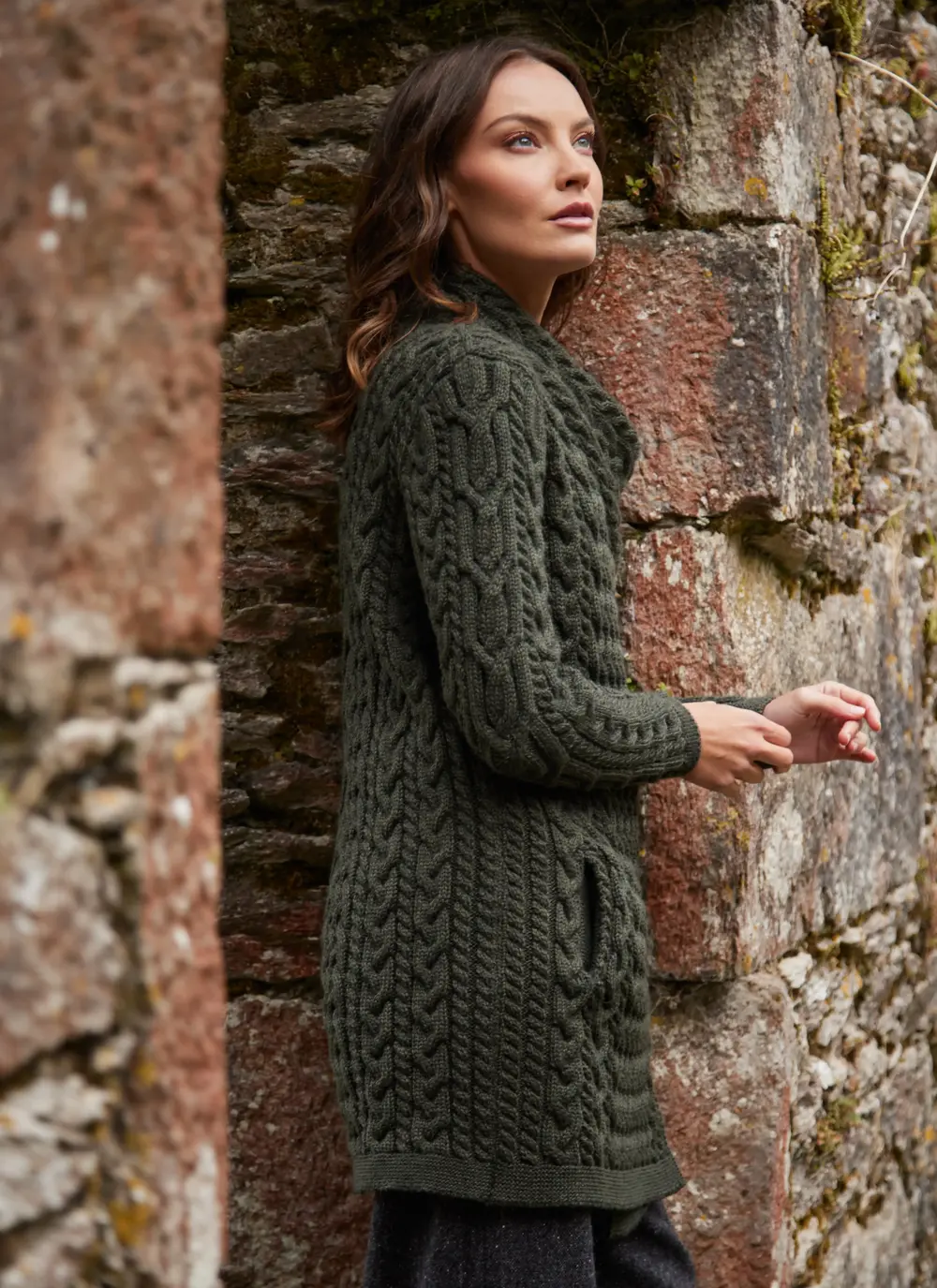 Kitty Aran Biker Coatigan