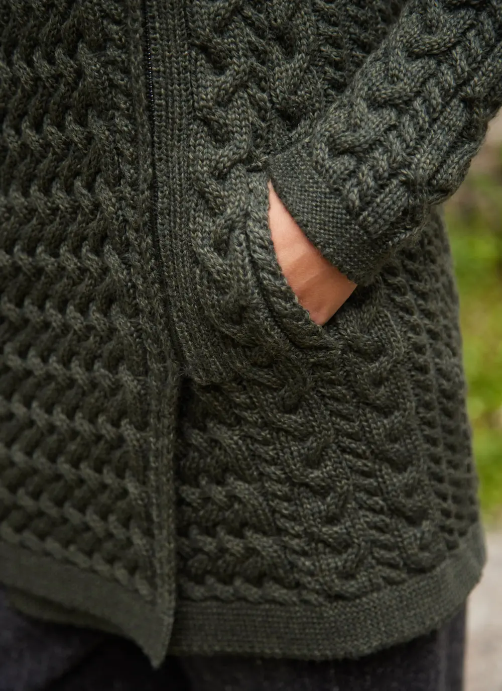 Kitty Aran Biker Coatigan