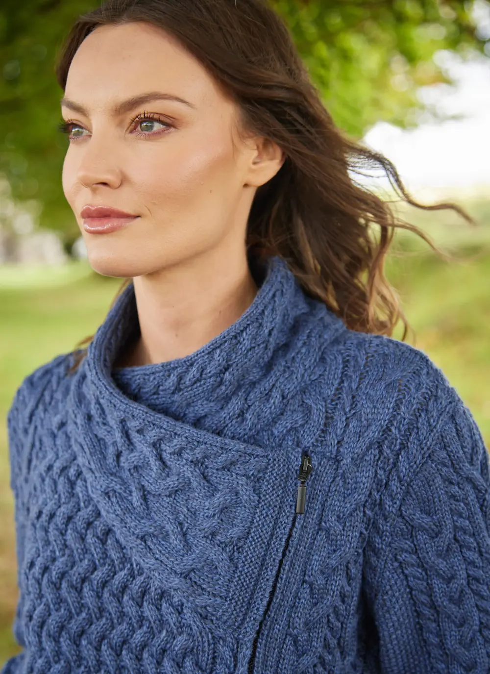 Kitty Aran Biker Coatigan
