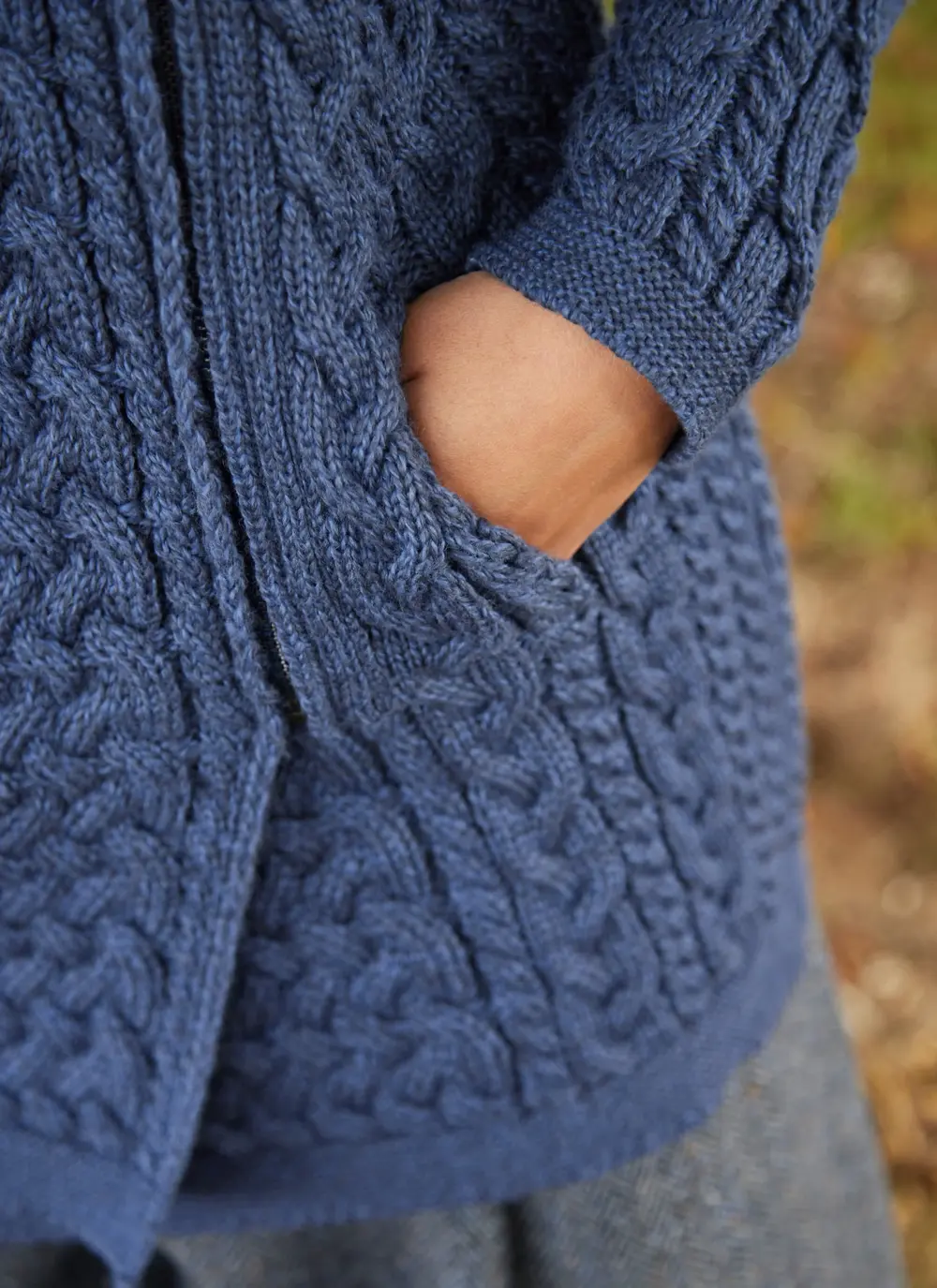 Kitty Aran Biker Coatigan
