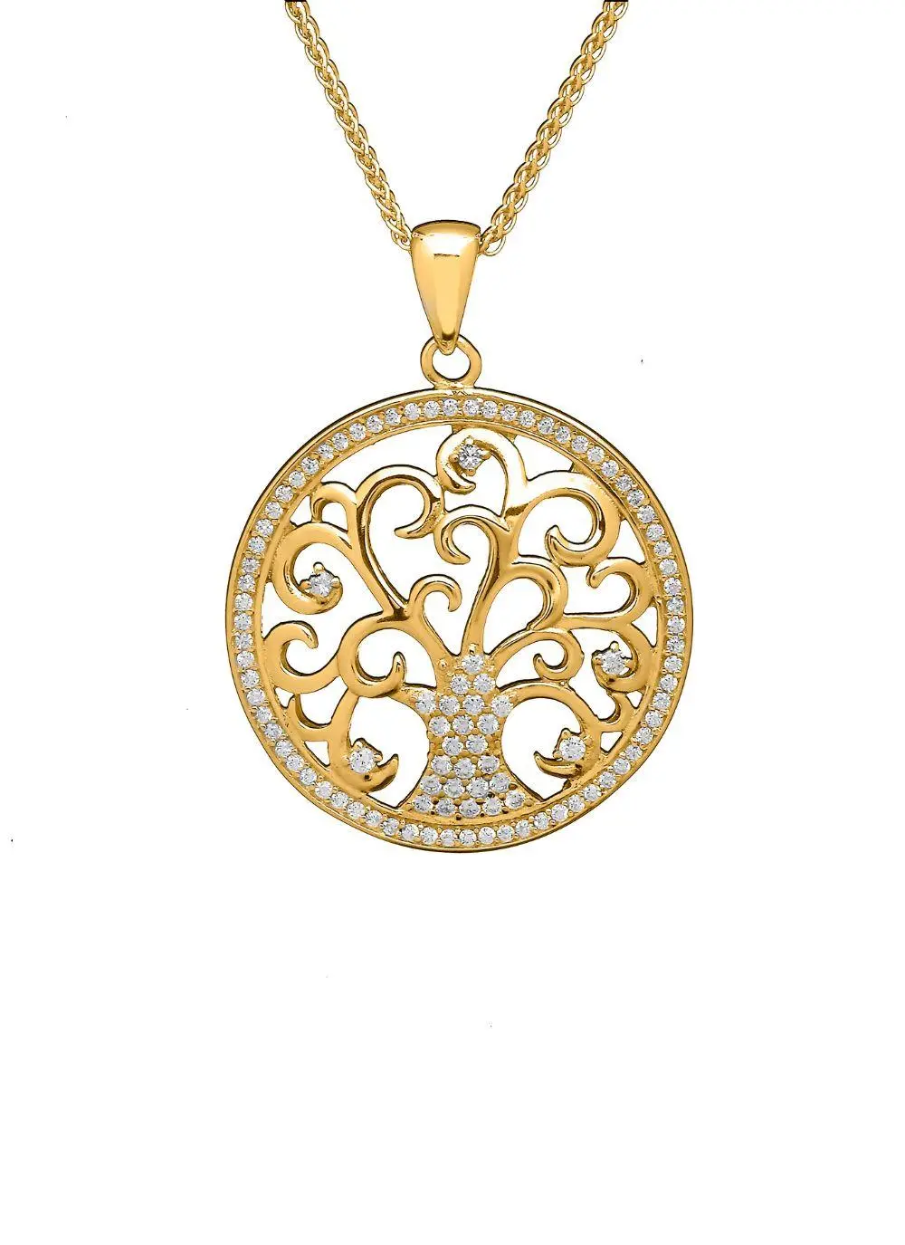 14ct Gold Vermeil Tree of Life Pendant
