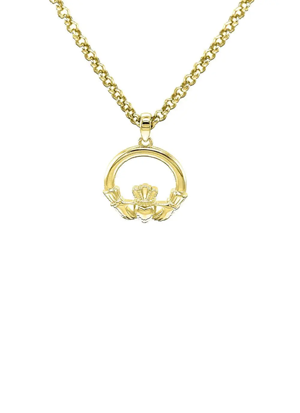 14ct Gold Vermeil Claddagh Pendant 