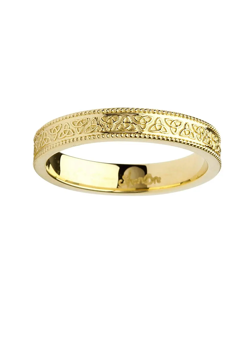 Ladies 14K Gold Trinity Knot Wedding Ring