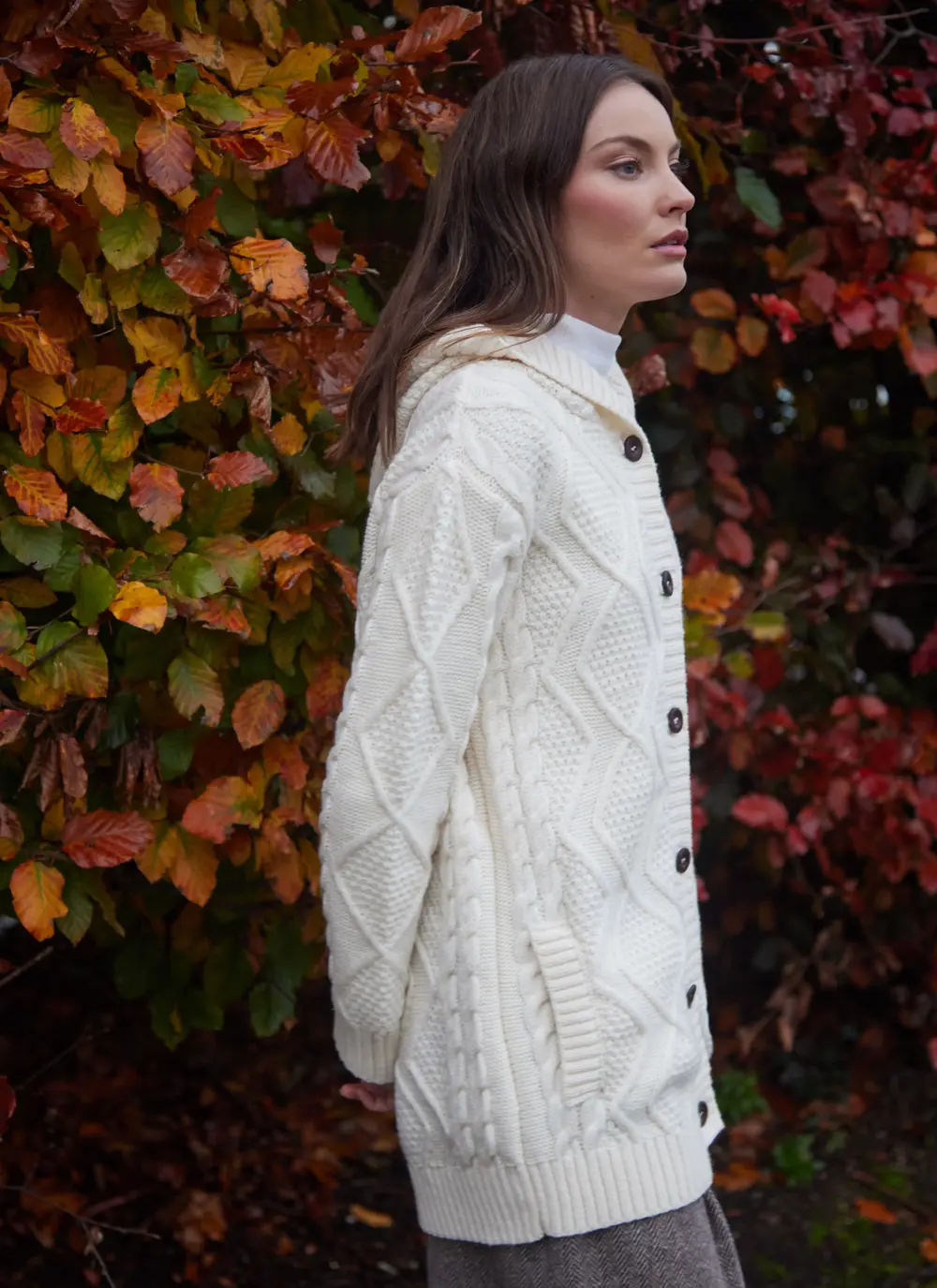 Hannah Hooded Button Cardigan 