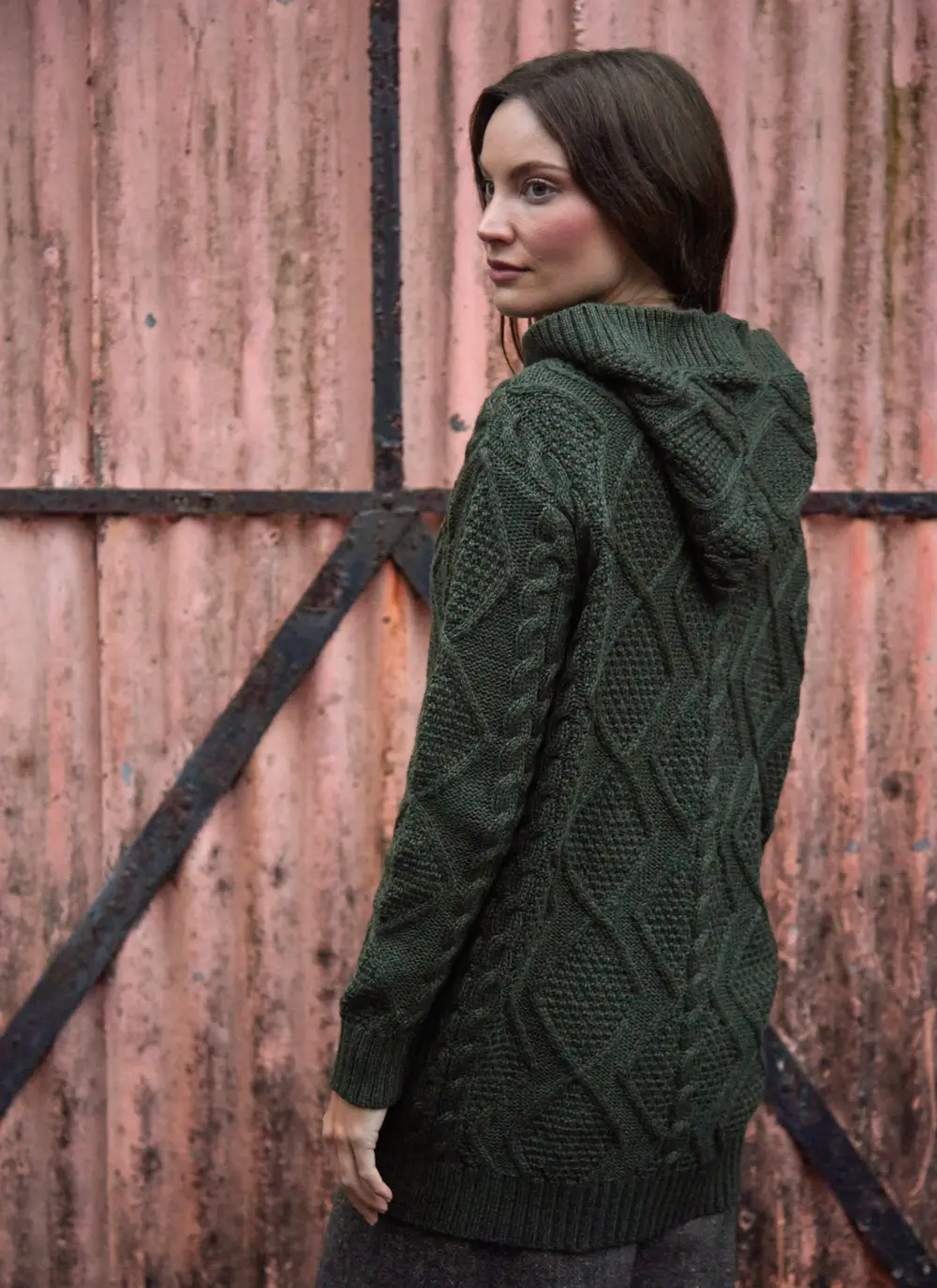 Hannah Hooded Button Cardigan 