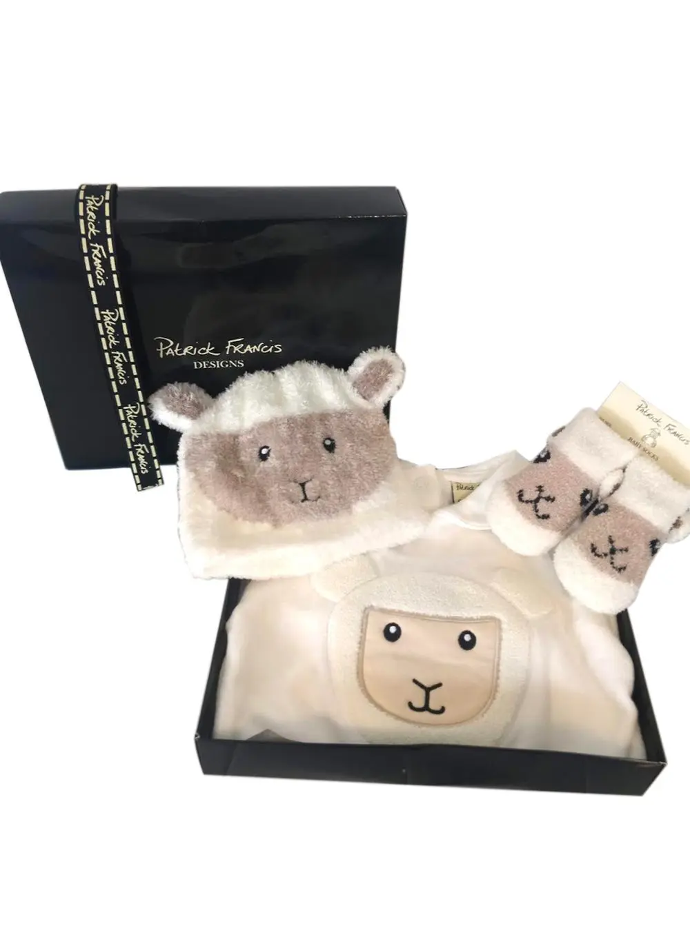 Baby Sheep Vest, Hat & Booties Set