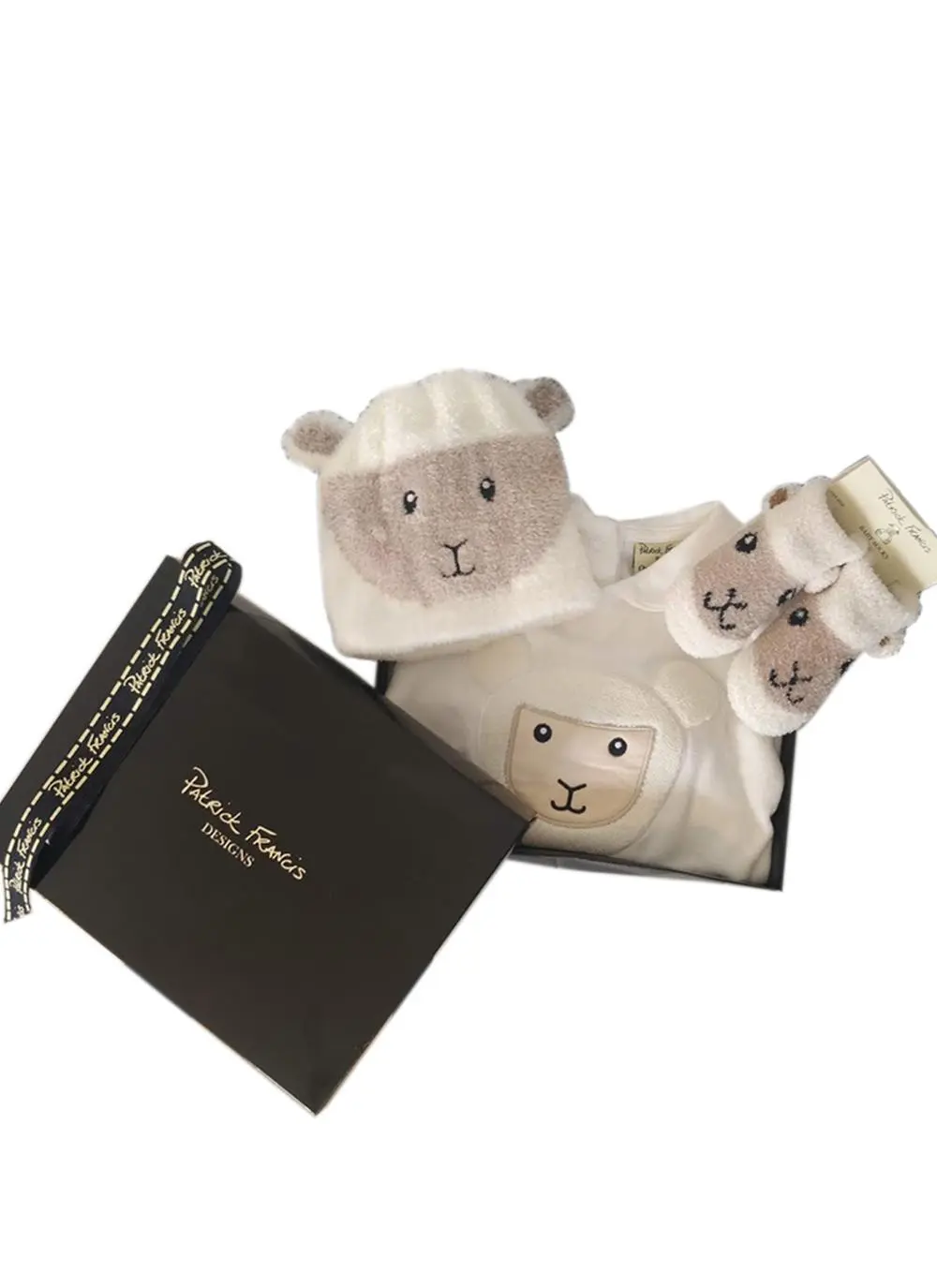 Baby Sheep Vest, Hat & Booties Set