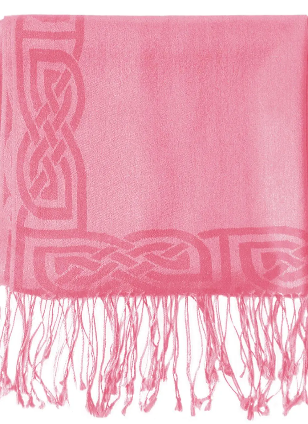 Wool Silk Pashmina Scarf Baby Pink