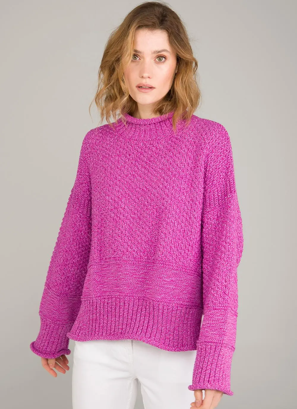 The Visionary Drop Shoulder Roll Neck Sweater
