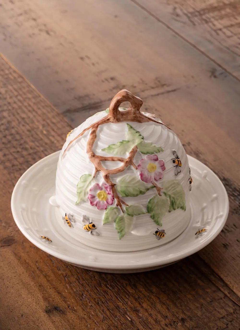 Apple Blossom Honey Pot Dish