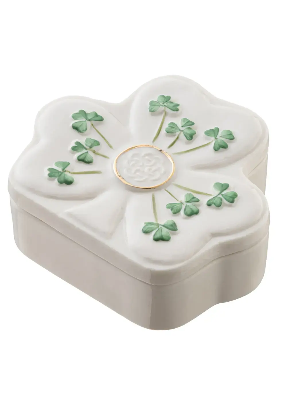 Shamrock Shape Trinket Box