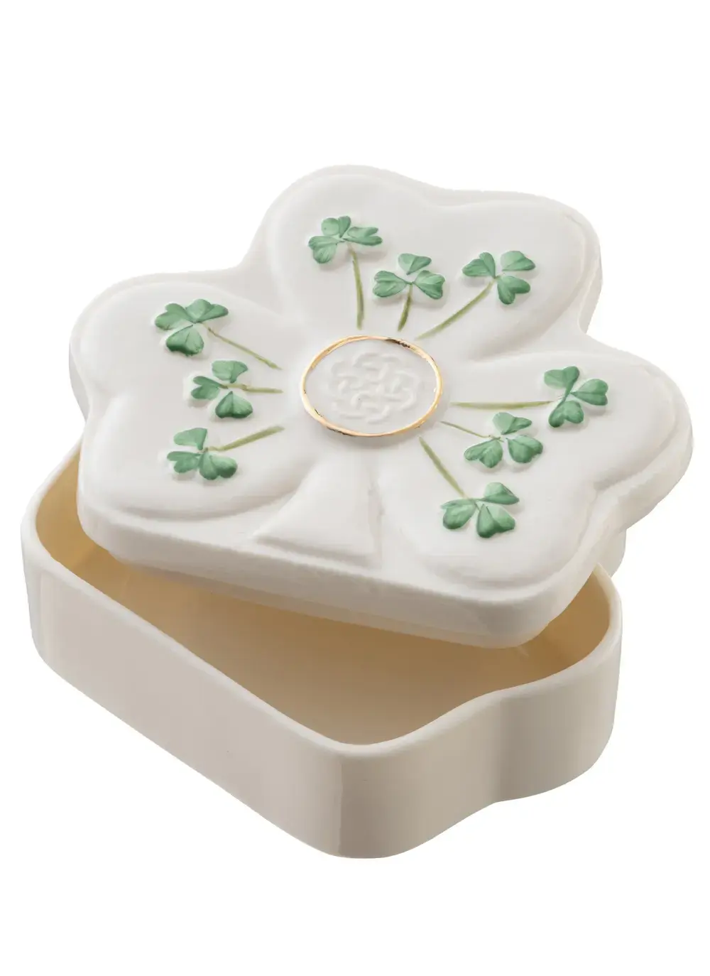 Shamrock Shape Trinket Box
