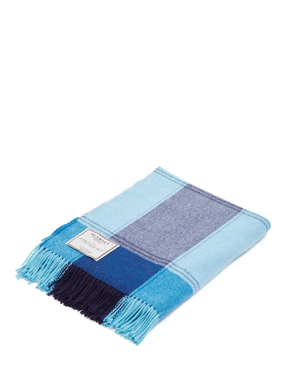 Bellflower Blue Lambswool Throw