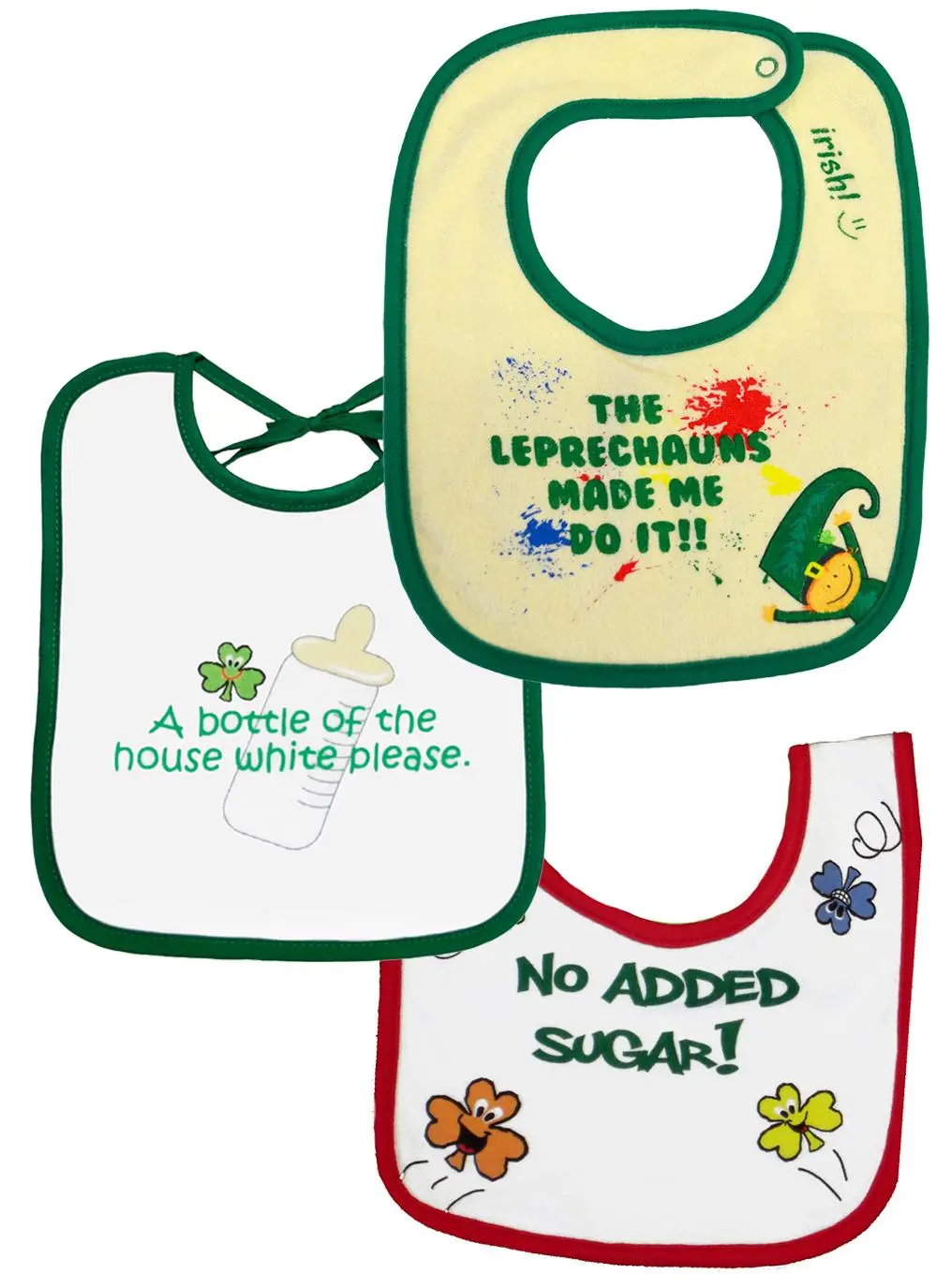 Irish Baby Bib Set Of Three