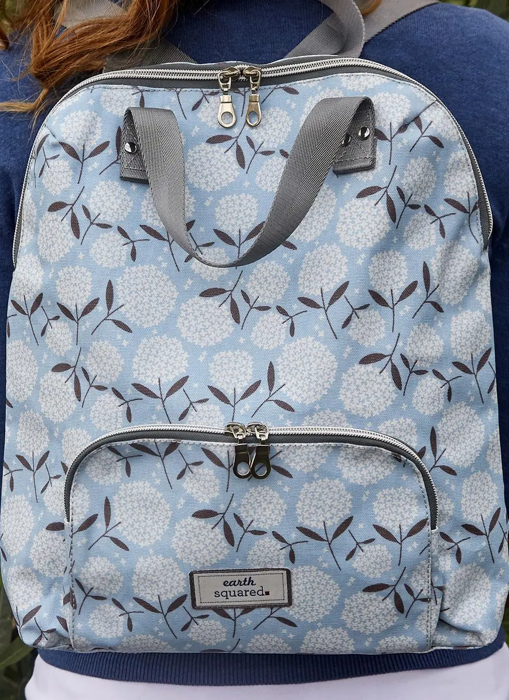 Big Bloom Oil Cloth Backpack