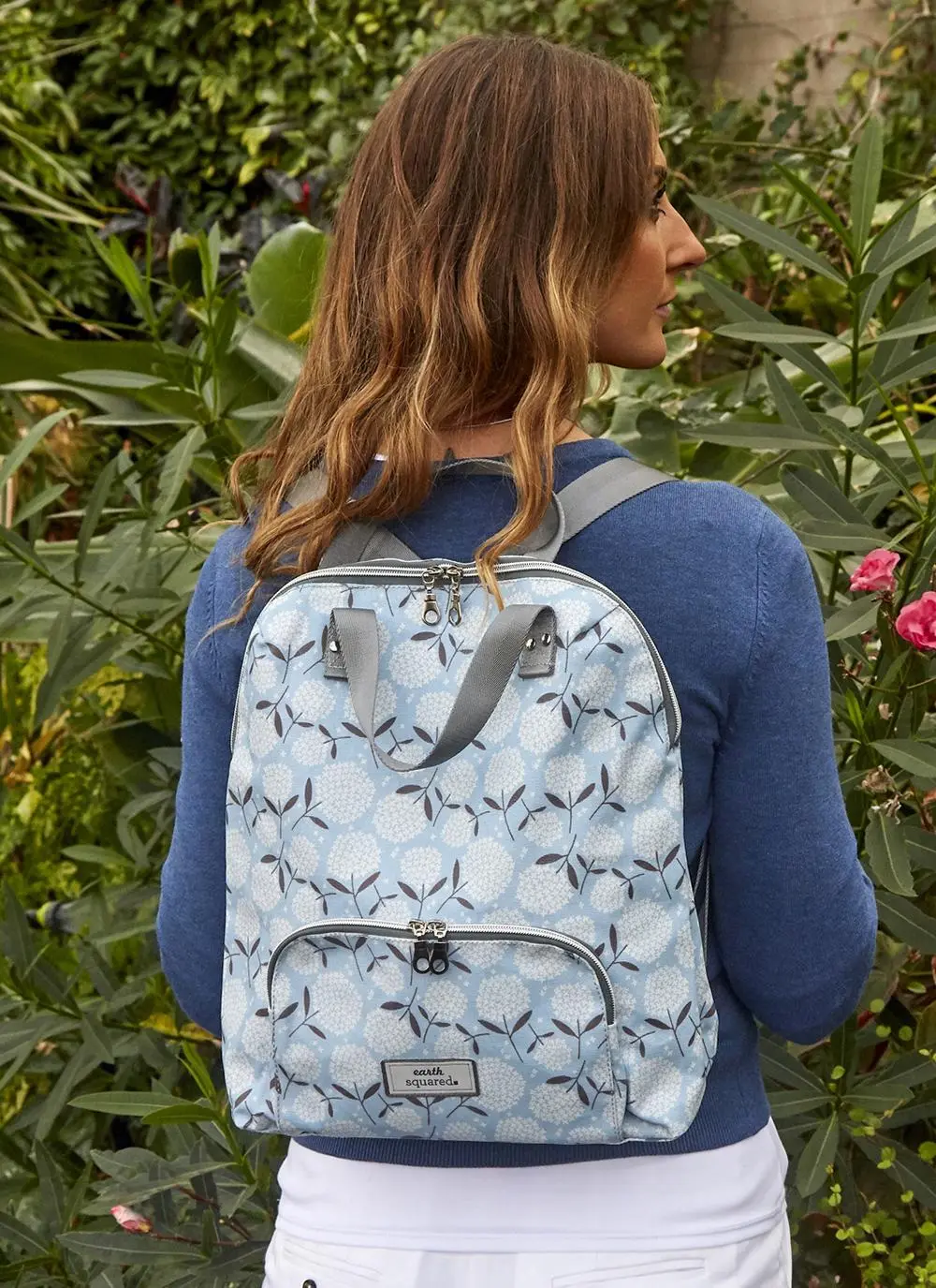 Big Bloom Oil Cloth Backpack