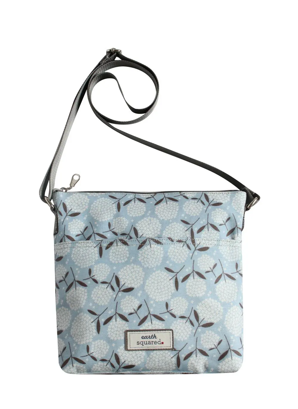 Big Bloom Oil Cloth Messenger Bag