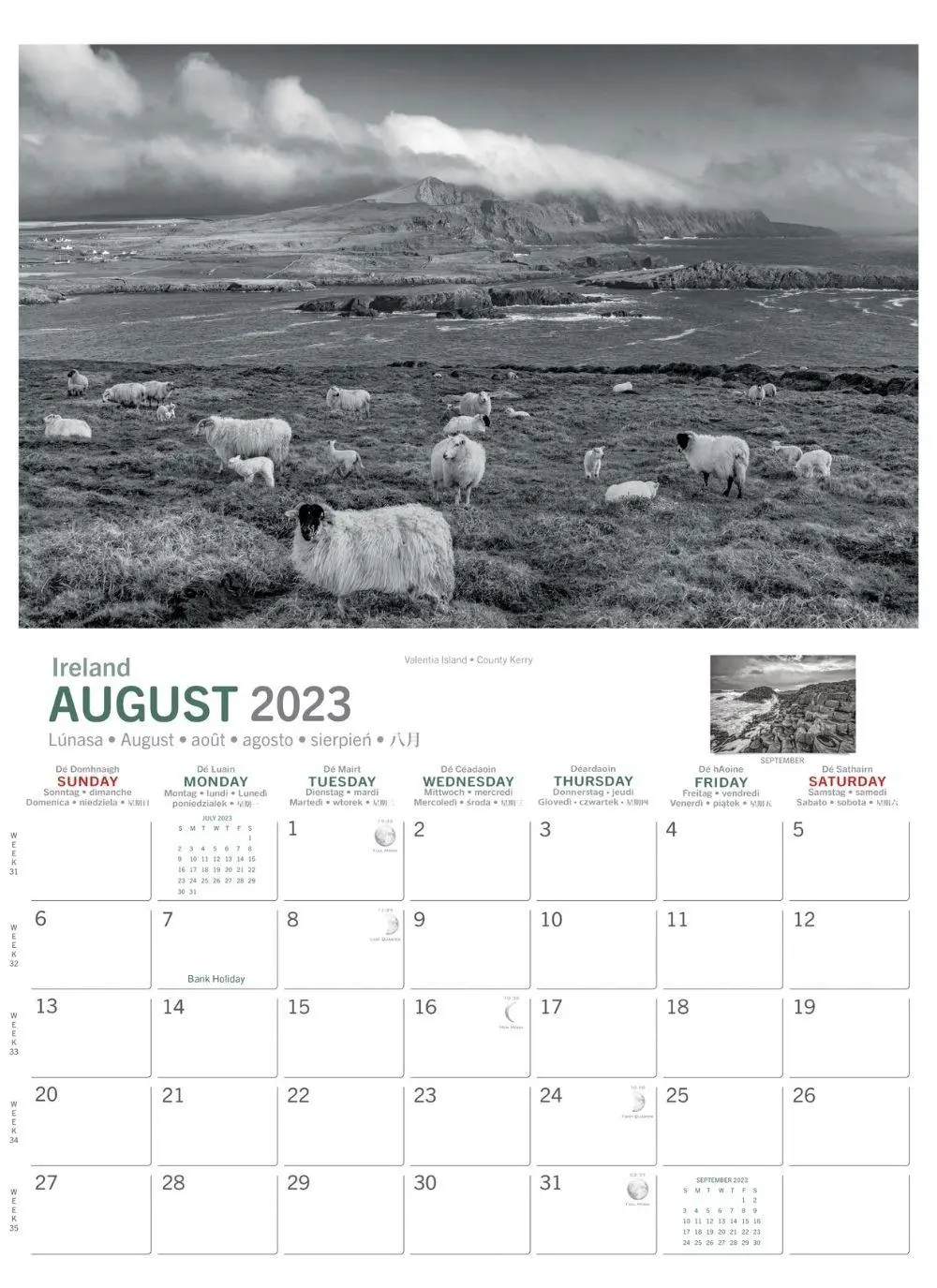Black & White Moments 2023 Calendar