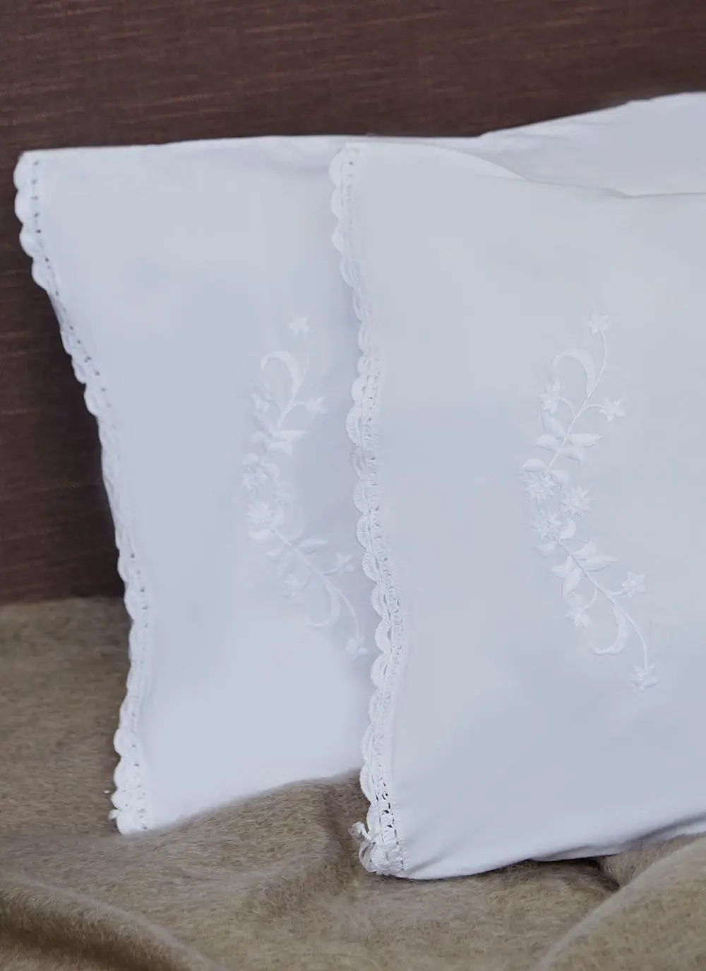 Blarney Embroidered Housewife Pillowcases Set of 2