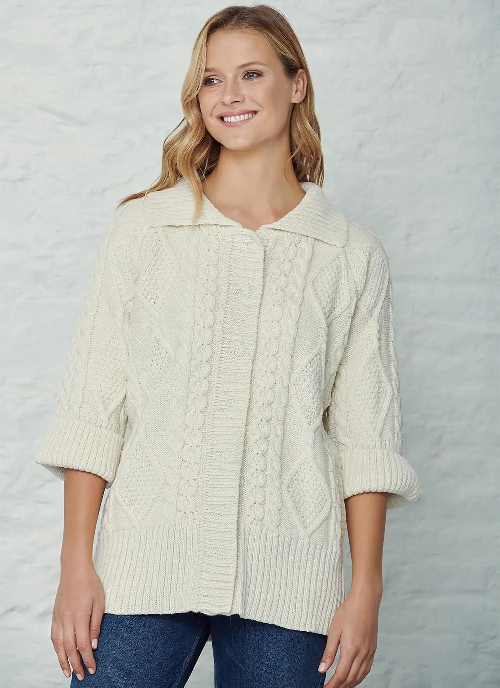 Grace Aran Collar Cardigan