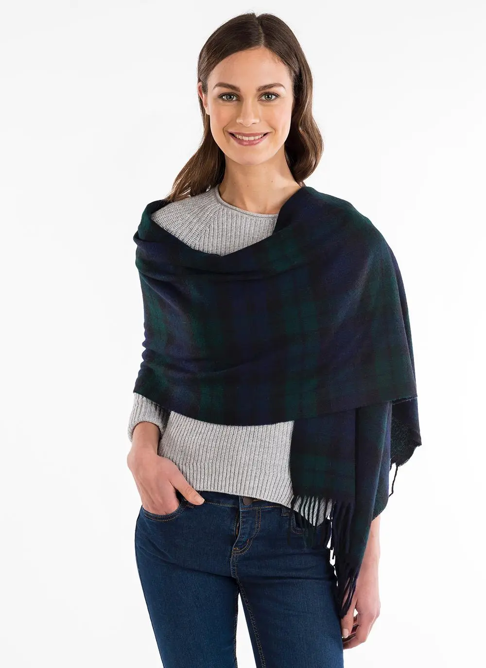 Blarney Heritage Black Watch Shawl