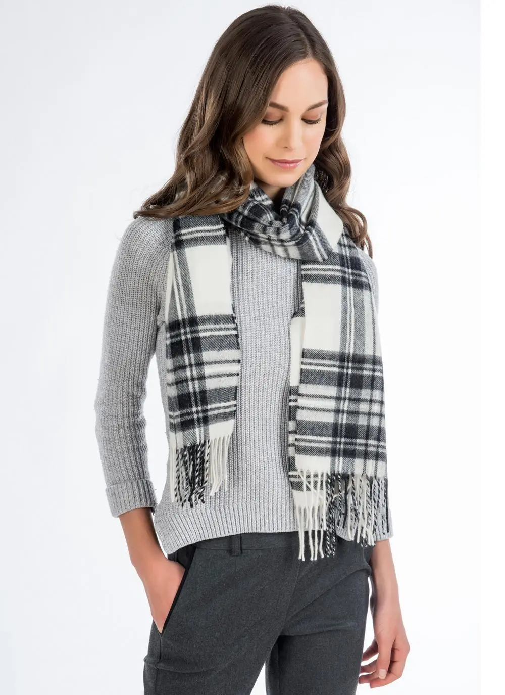 Blarney Heritage Dress Gray Stewart Shawl