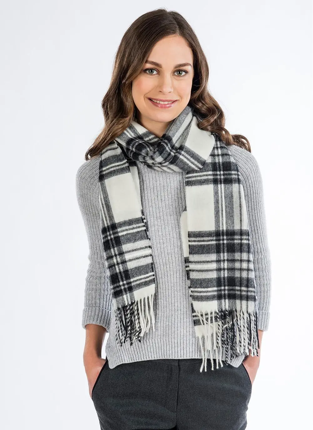 Blarney Heritage Dress Gray Stewart Shawl