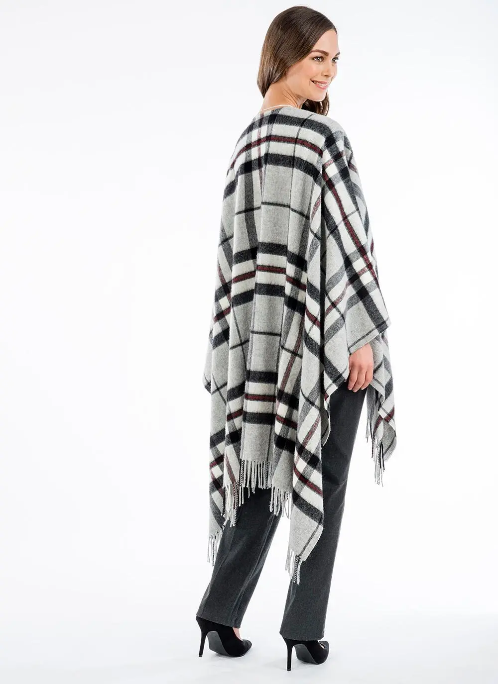 Blarney Heritage Gray Check Serape