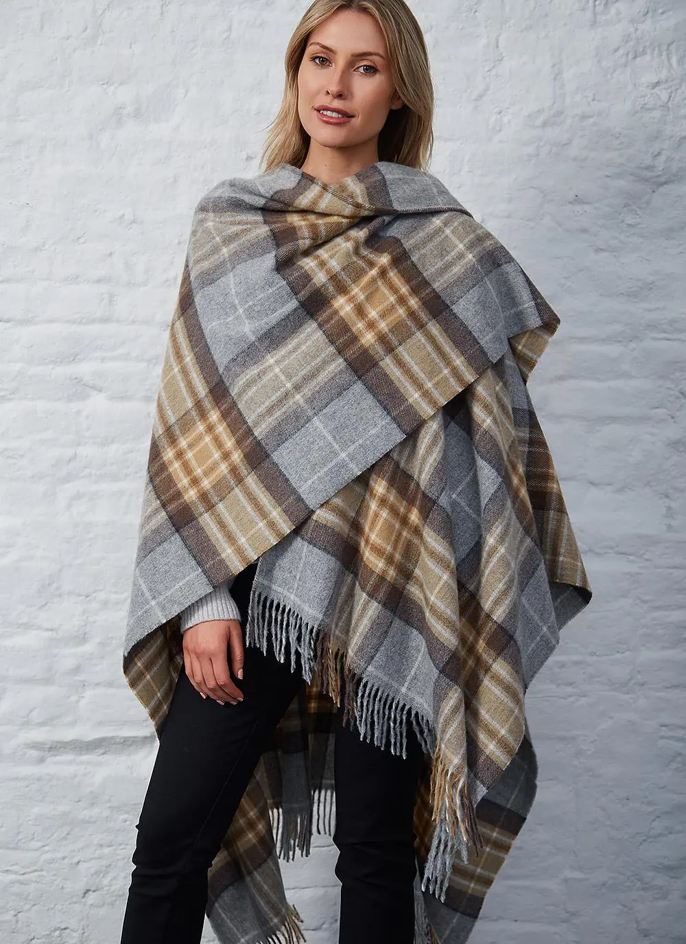 Blarney Heritage McKellar Check Serape
