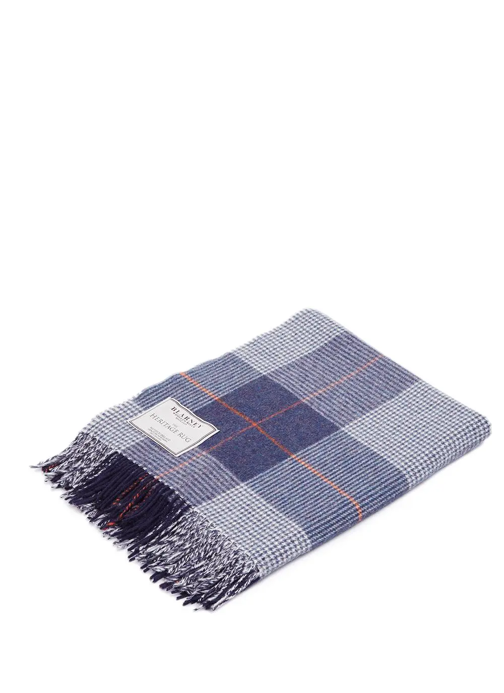 Blarney Heritage Navy Lambswool Throw
