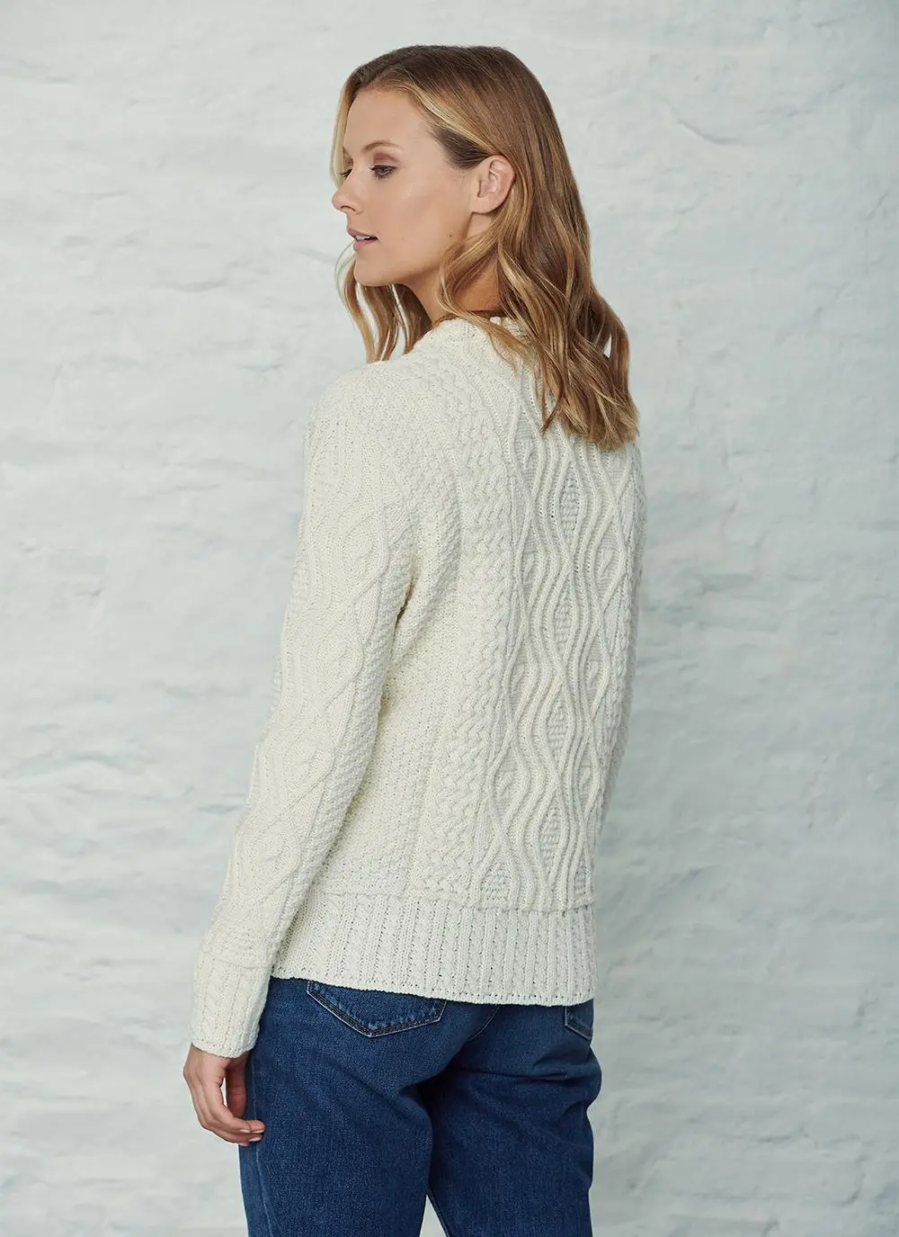 Ide Aran Crew Neck Sweater