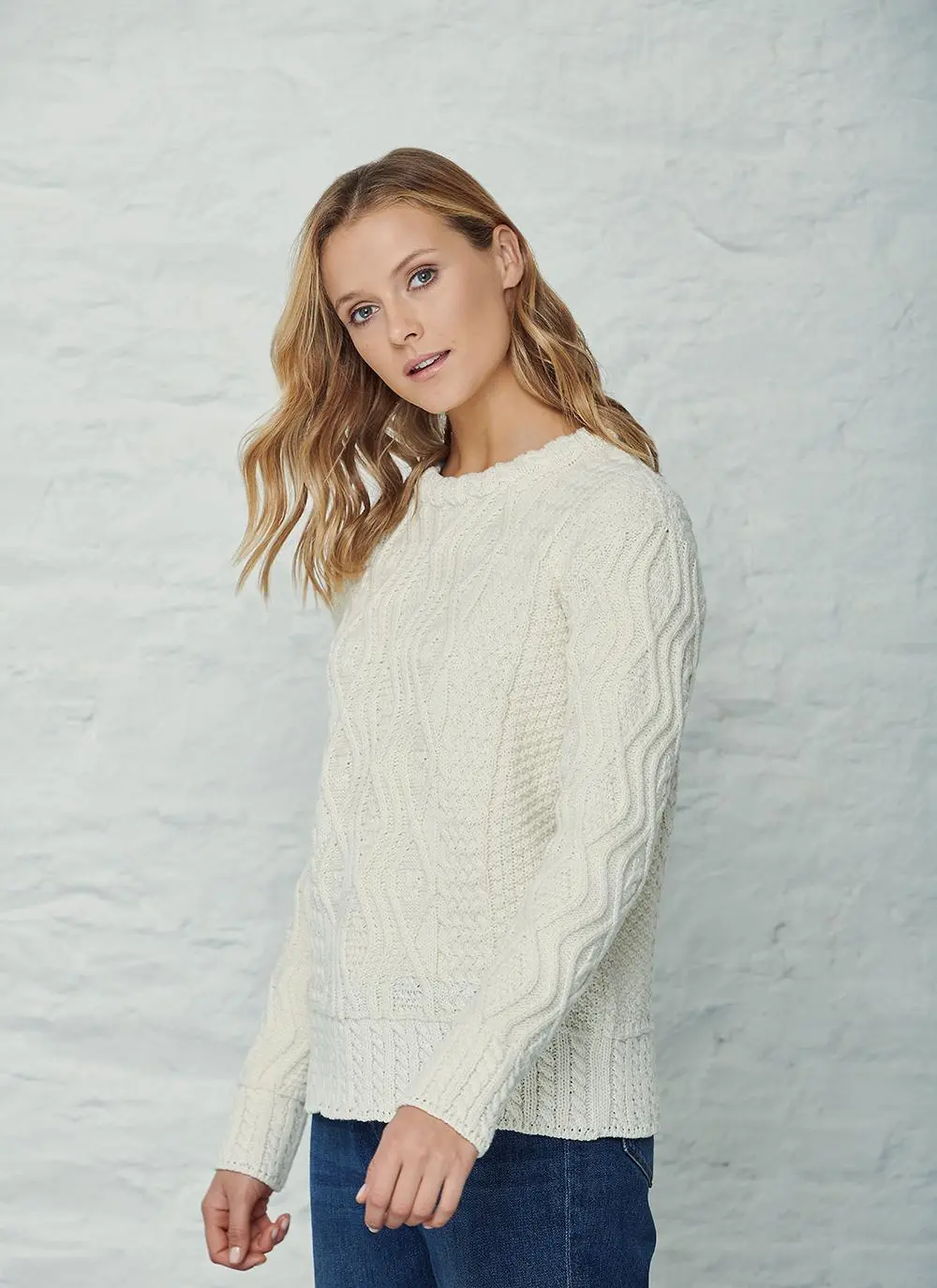 Ide Aran Crew Neck Sweater