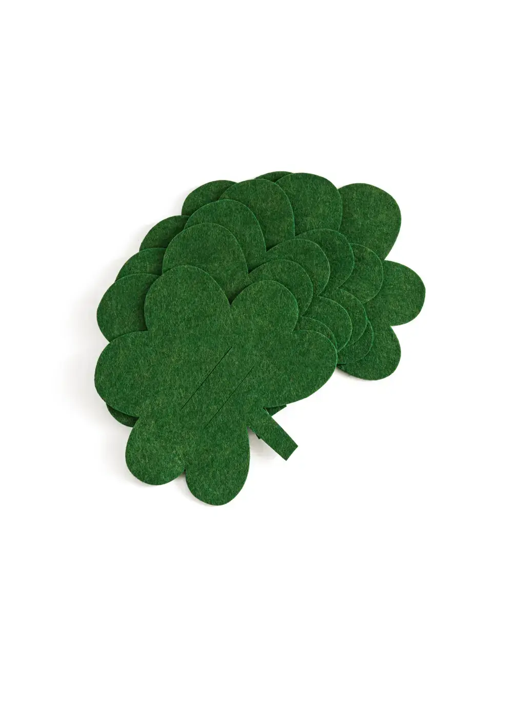 Green Shamrock Cutlery Holders & Placemats