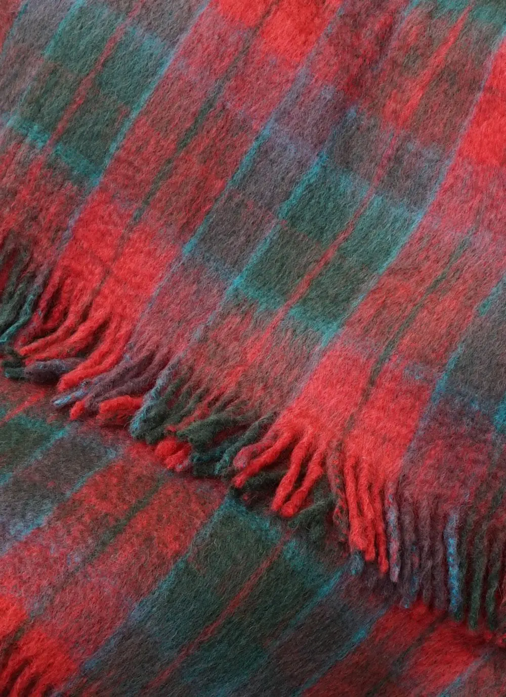 Blarney Mohair Throw Wicklow Check