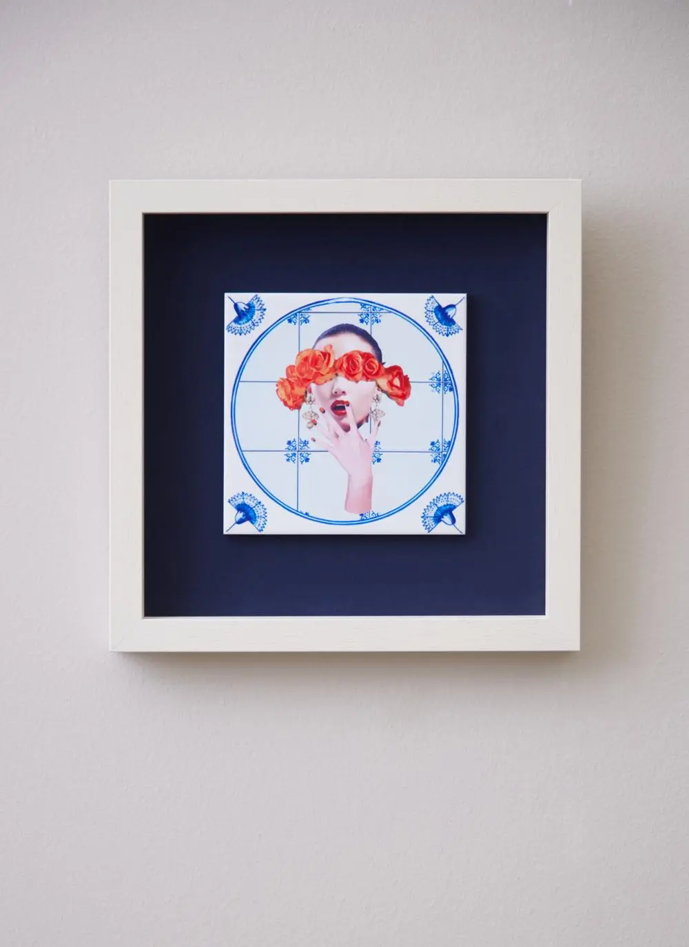 Rose Tinted Glasses Framed Tile