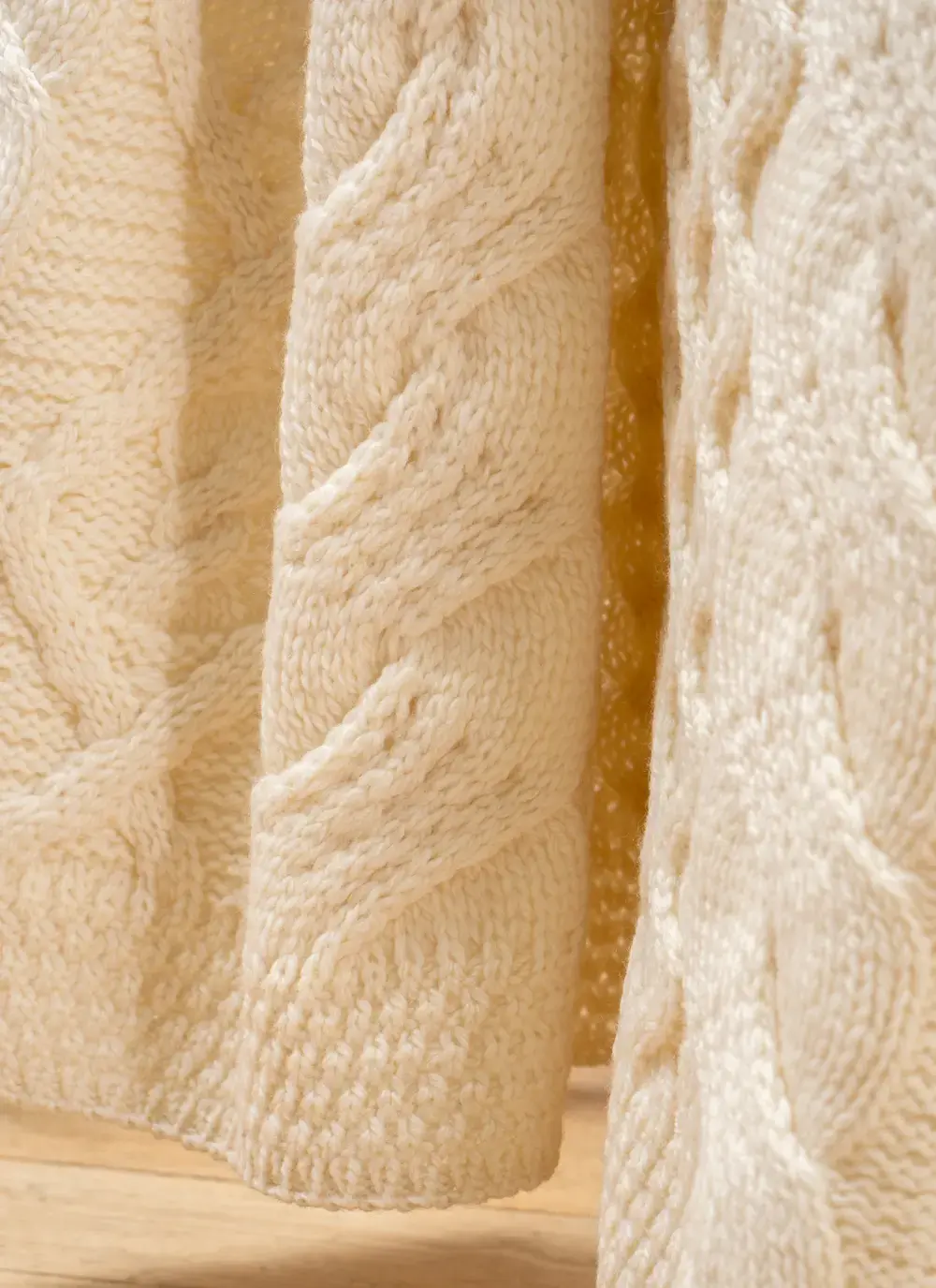Supersoft Patchwork Aran Throw