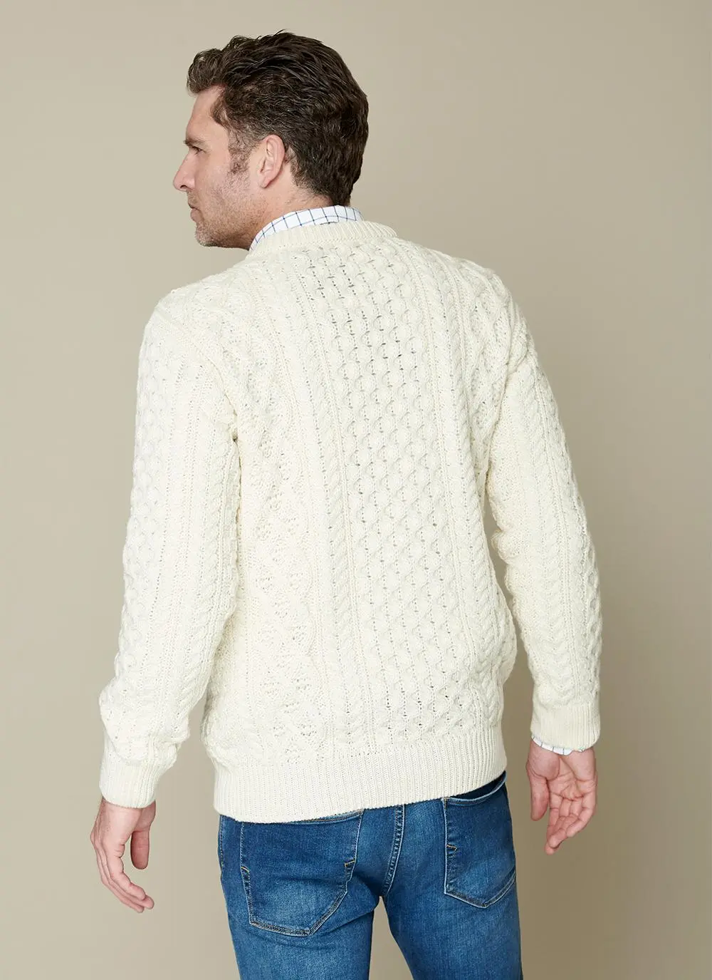 Blasket Honeycomb Stitch Aran Sweater