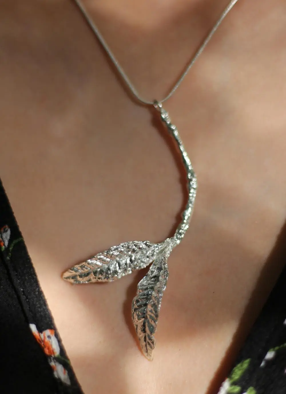 Silver Branch Necklace 
