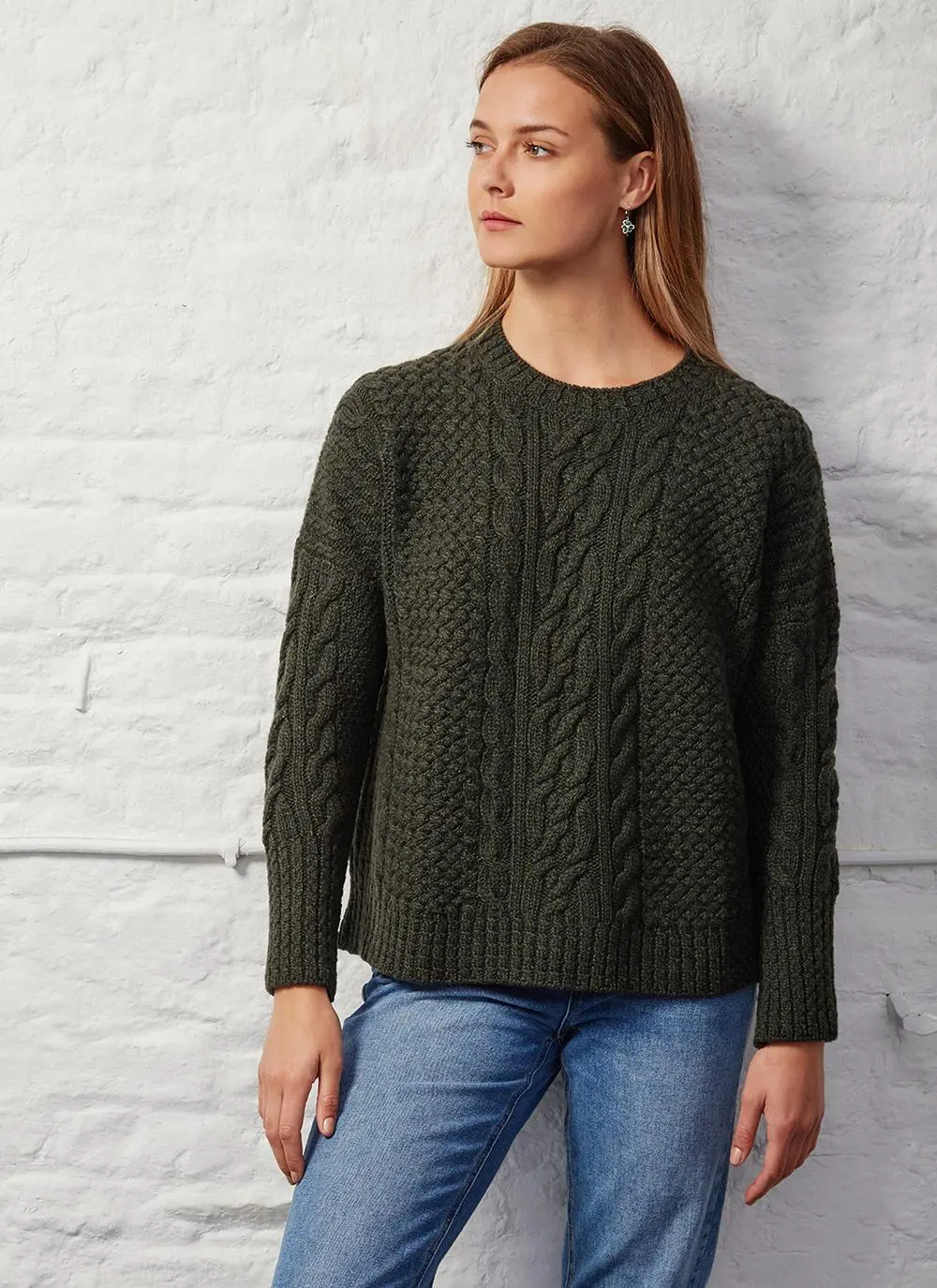 Brid Cable Stitch Aran Sweater
