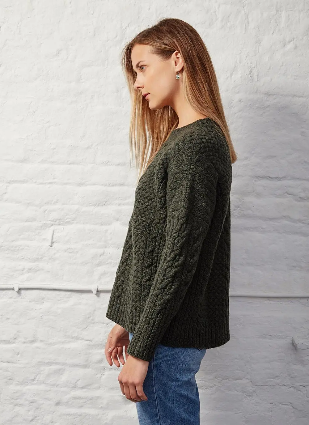 Brid Cable Stitch Aran Sweater