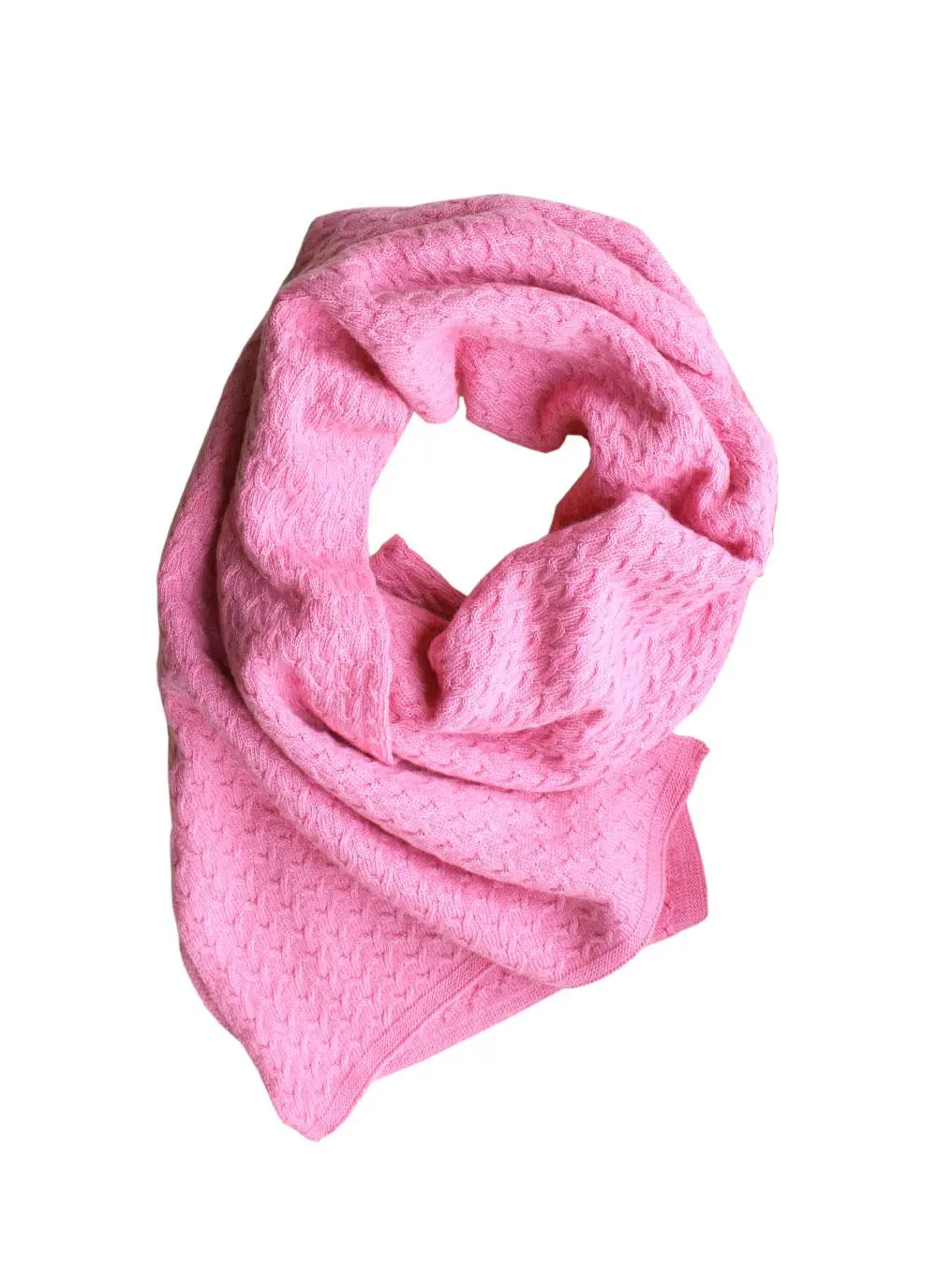 Bright Vee Stitch Cable Scarf
