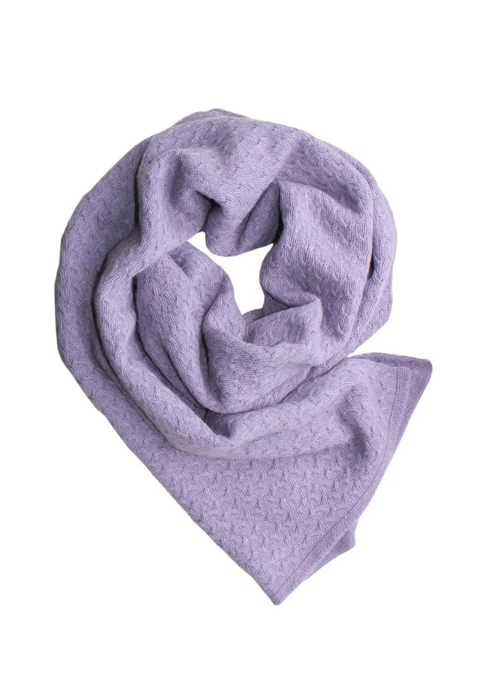 Bright Vee Stitch Cable Scarf