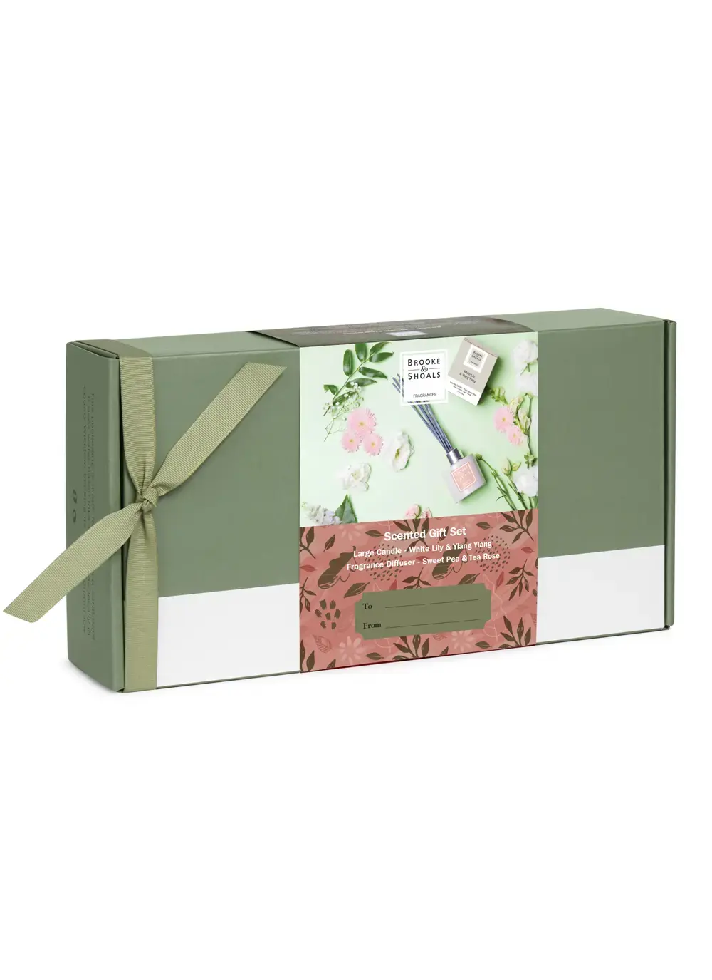 Floral Diffuser & Regular Candle Gift Set 