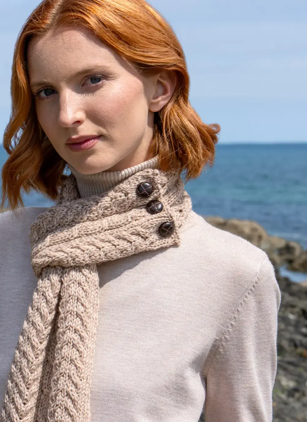 Merino Aran Loop Scarf