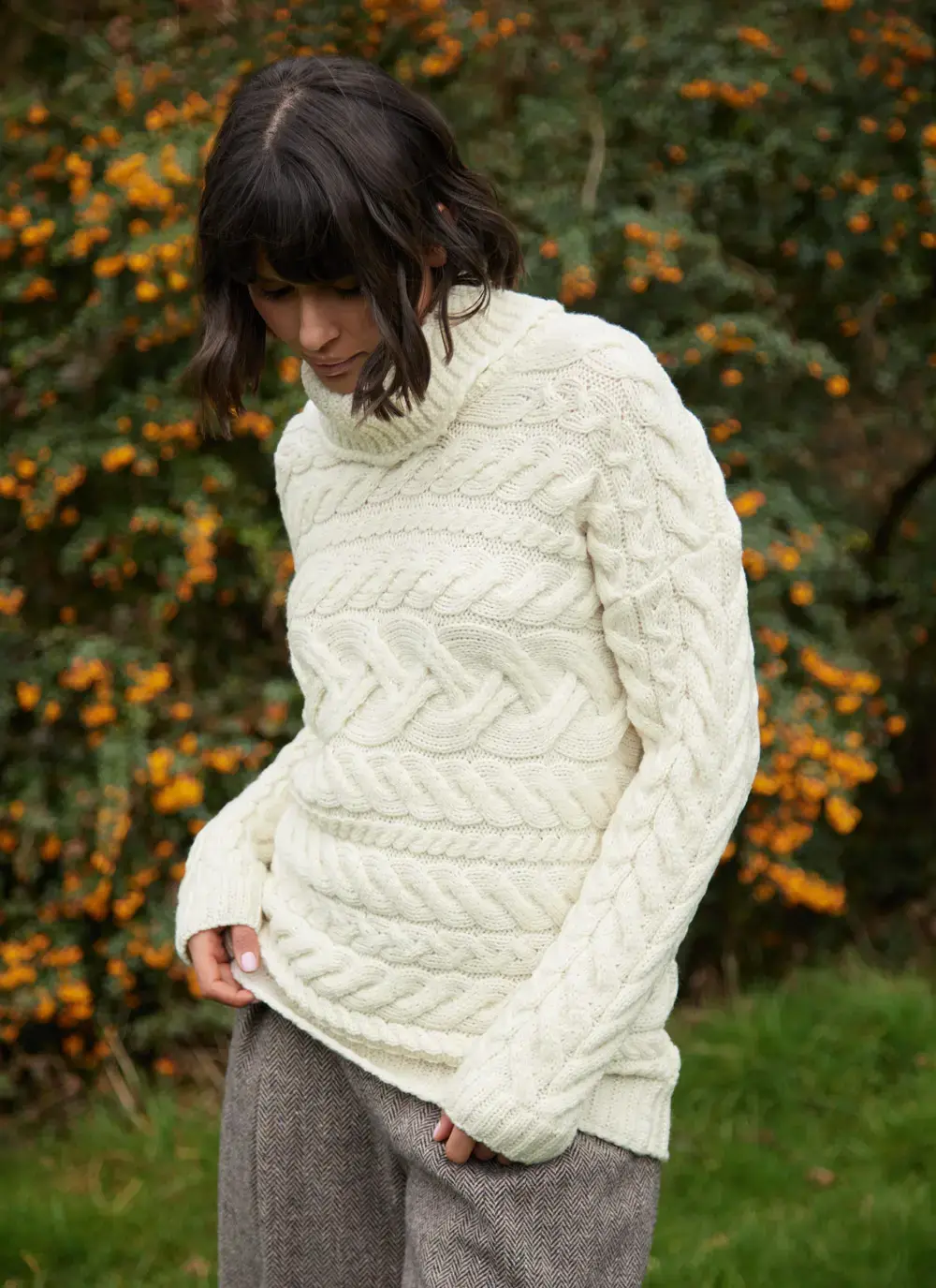 Supersoft Horizontal Polo Neck Sweater