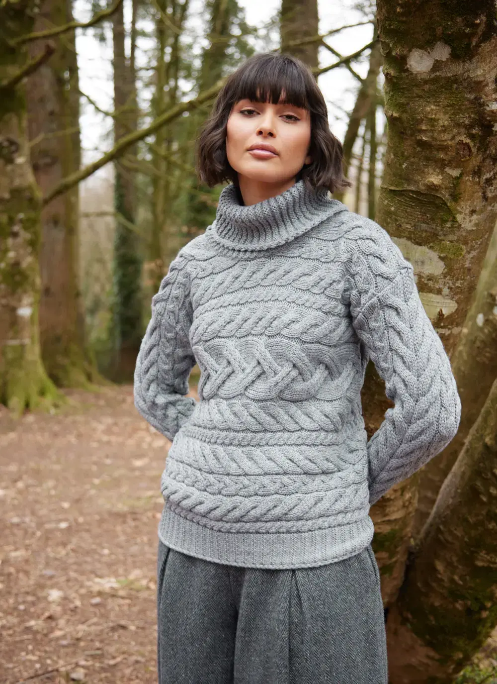 Supersoft Horizontal Polo Neck Sweater