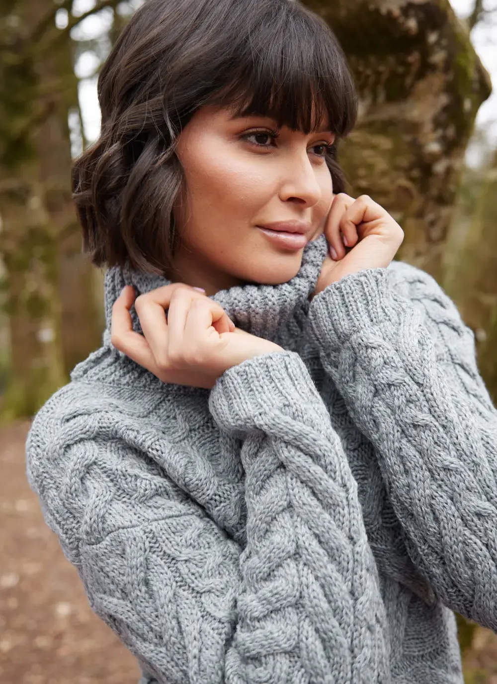 Supersoft Horizontal Polo Neck Sweater