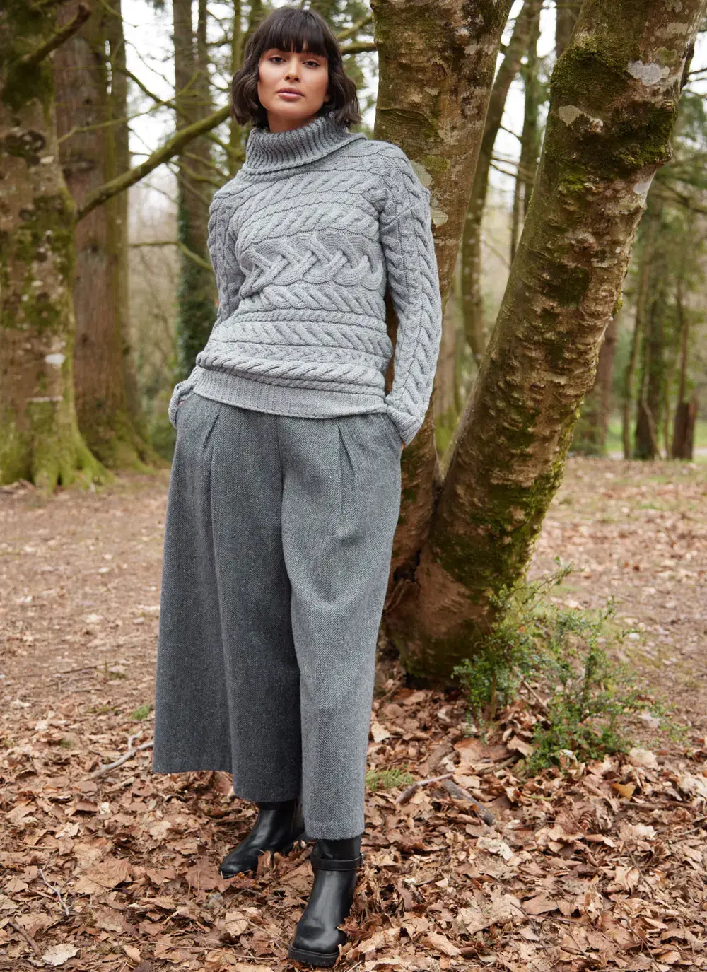 Supersoft Horizontal Polo Neck Sweater