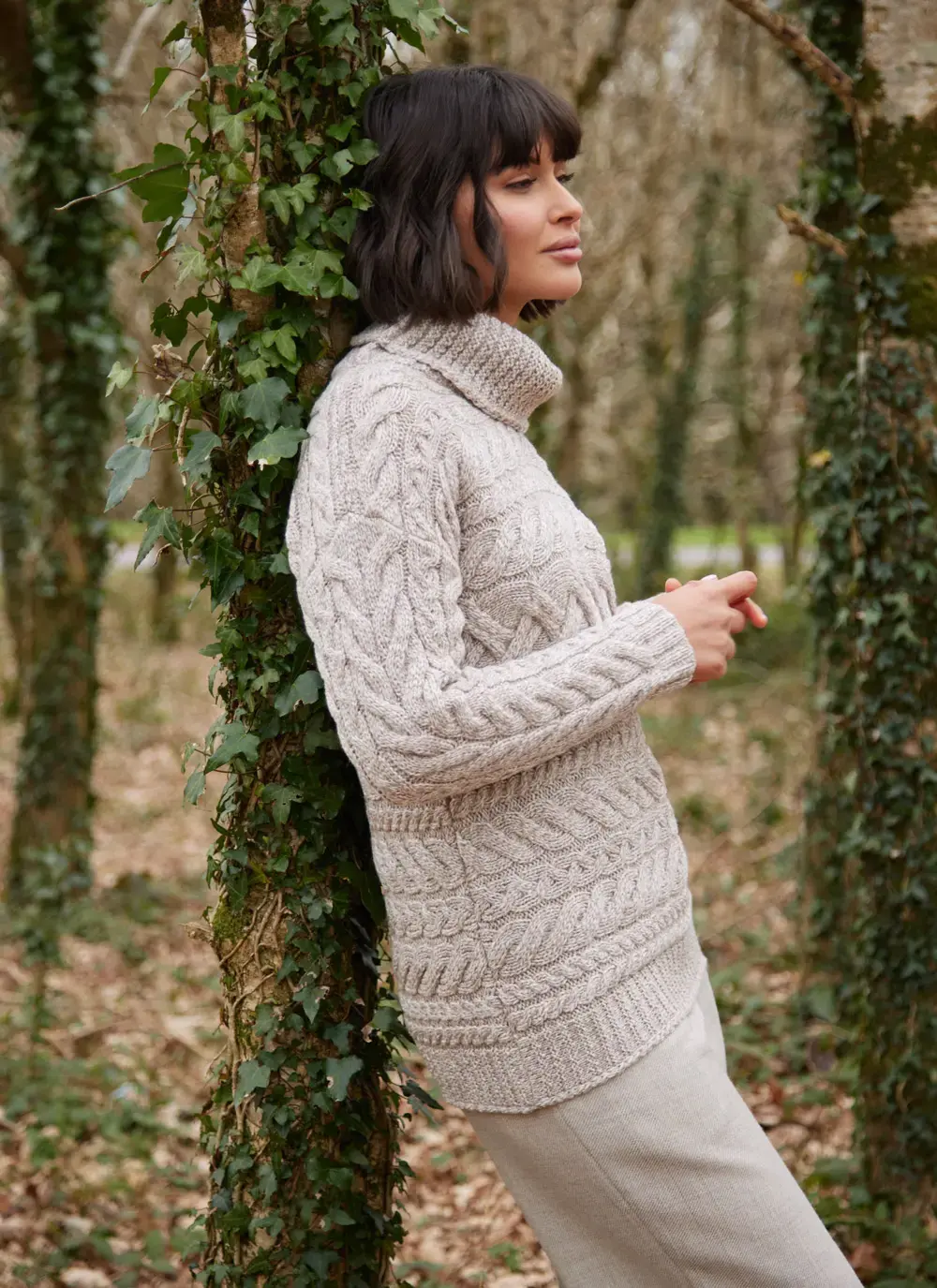 Supersoft Horizontal Polo Neck Sweater