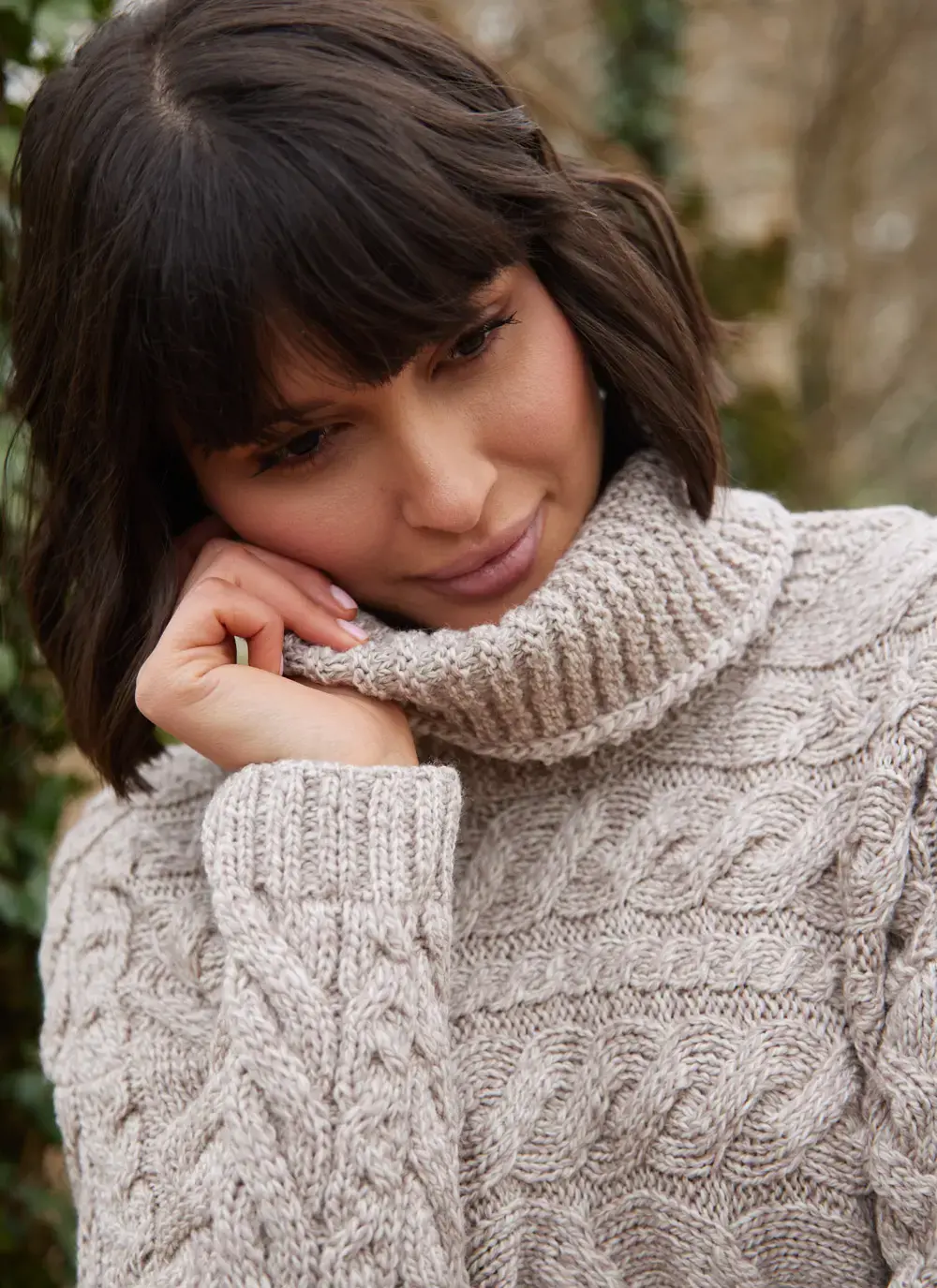 Supersoft Horizontal Polo Neck Sweater